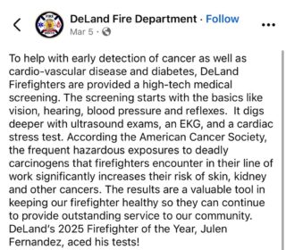 Getting it done in the field with @delandfiredepartment .Julia, our exercise physiologist, leading stress testing to help ensure firefighters are job ready and protected where it matters most. 💪🔥 swipe to see Julia’s skills in action!