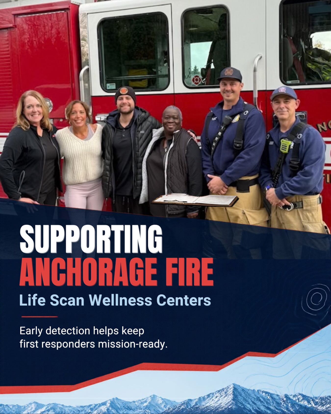 From the Sunshine State to the Last Frontier. ☀️➡️❄️
Our team members Caren, Grant, and Tameka recently traveled to Anchorage Fire Department in Alaska, bringing comprehensive wellness physicals directly to the firefighters who serve their community every day.
No matter the location, our mission remains the same: helping first responders identify health risks early, gain valuable insights into their wellness, and stay healthy for the careers and lives they have worked so hard to build.
Thank you to Anchorage Fire Department for trusting Life Scan Wellness Centers as your partner in firefighter health and wellness. We’re honored to support those who dedicate their lives to protecting others.
🚒❤️
#LifeScanWellness #AnchorageFireDepartment #FirefighterHealth #FirstResponderWellness #FirefighterWellness PreventiveHealth OccupationalMedicine AlaskaFirefighters HealthyFirefighters FireService