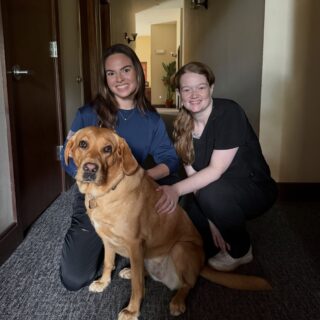 Our teams love being at the fire stations working with our first responders but having a station dog is really the icing on the cake☺️ Thanks Cedar Hammock for giving the girls a little dog therapy today.