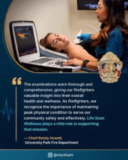 We’re honored to partner with departments that prioritize the long term health and wellness of their firefighters.
A huge thank you to University Park Fire Department and Fire Chief Randy Howell for trusting Life Scan Wellness with your annual physical and wellness evaluations. From comprehensive blood work and cardiac screening to fitness assessments and personalized health insights, our goal is to help first responders identify potential health concerns early and stay ready for the demands of the job.
Thank you for allowing our team to support those who dedicate their lives to protecting their community. 🚒❤️
#LifeScanWellness #FirefighterHealth #FirstResponderWellness #FireService #PreventiveHealth OccupationalHealth FirefighterFitness UniversityParkFireDepartment HealthyFirefighters WellnessMatters